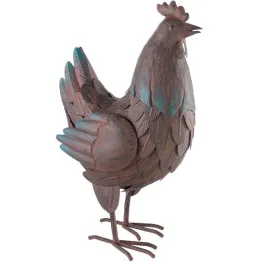 figura-metalowa-kura-rzezba-ozdoba-ogrodowa