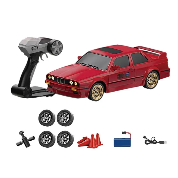 1/16 RC Drift Car Classical Vehicle Model Hobby Model 4WD Boys Girls red