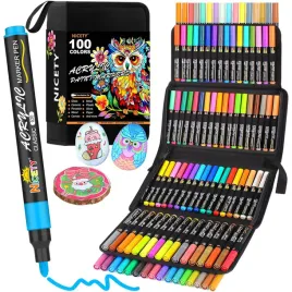 nicety-markery-akrylowe-100-szt-3mm-do-szkla-drewna-ceramiki-tkanin