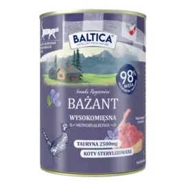 karma-mokra-dla-kota-baltica-bazant-400g-bezzbozowa-monoproteinowa