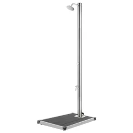 prysznic-ogrodowy-z-szara-podstawa-220-cm-stal-nierdzewna