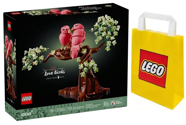 LEGO IDEAS 21365 Papużki nierozłączki + TORBA LEGO