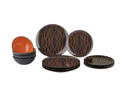 zestaw-obiadowy-greyline-dekor-pomaranczowy-gimex