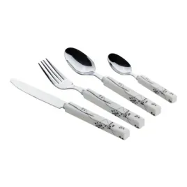 sztucce-quadrato-black-pearl-16el-gimex-melamina