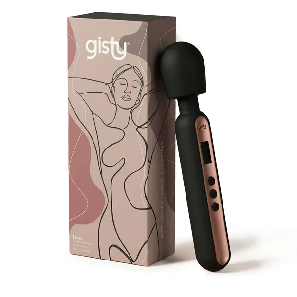 Masażer łechtaczki GISTY Freya duży mocny magic wand magiczna różdżka cichy