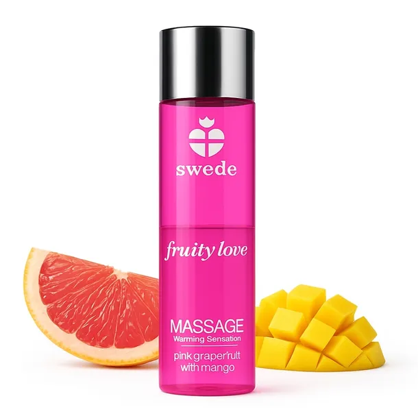 OLEJEK DO MASAŻU EROTYCZNEGO JADALNY ZAPACHOWY MANGO GREJPFRUT 60 ML