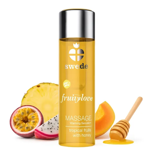 OLEJEK DO MASAŻU EROTYCZNEGO JADALNY ZAPACHOWY OWOCE TROPIKALNE 60 ML