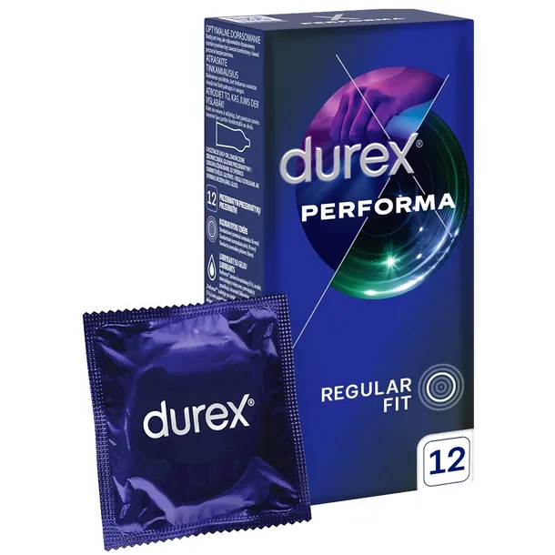 Prezerwatywy Durex PERFORMA opóźniające wytrysk wydłużające sex 12 szt.