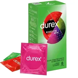 zestaw-prezrwatyw-durex-excite-8-szt-arouser-truskawkowe-pleasuremax-mix