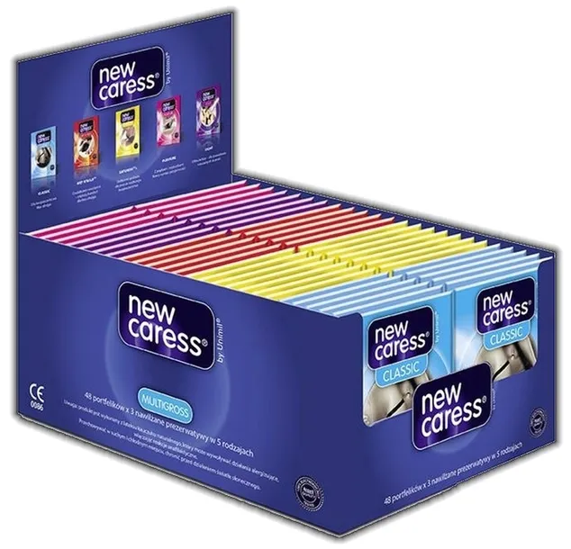 New Caress Multi Gross zestaw prezerwatyw Mix 144szt