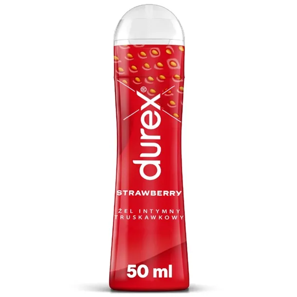 ŻEL INTYMNY DUREX PLAY TRUSKAWKA SMAKOWY OWOCOWY 50ml Delikatny Nawilżający