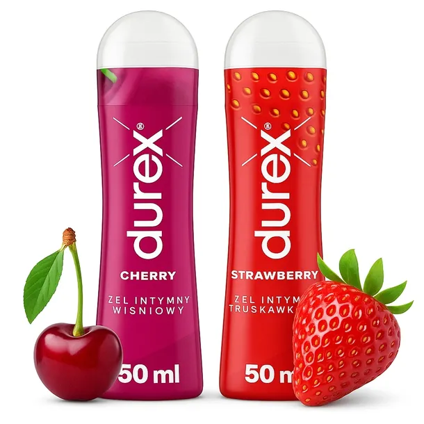 Żel intymny nawilżający oralny wiśniowy truskawkowy Durex 100ml