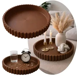 taca-dekoracyjna-nowoczesna-organizer-na-swiece-kosmetyki-255-cm-brazowy