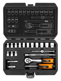 zestaw-kluczy-nasadowych-1-4-20-szt-satynowy-grzechotka-10-230-neo-tools