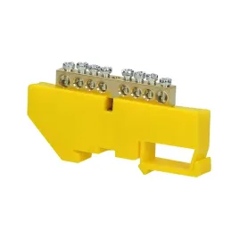 listwa-zaciskowa-pe-na-szyne-th35-8-przewodow-zolta