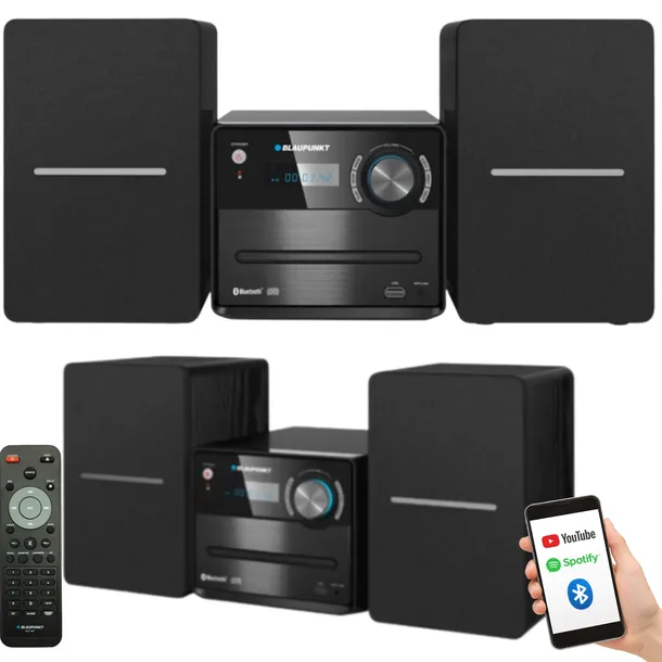 Blaupunkt MS13BT Mikrowieża z Bluetooth CD USB FM Wieża stereofoniczna