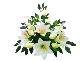 stroik-na-grob-cmentarz-kremowe-lilie-tulipany-678-b