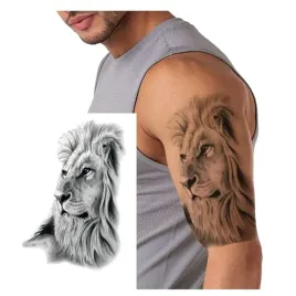 tatuaz-zmywalny-tymczasowy-wodny-lew