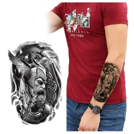 tatuaz-zmywalny-tymczasowy-wodny-wiking-krasnolud