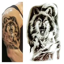 tatuaz-zmywalny-tymczasowy-wataha-wilkow-ksiezyc
