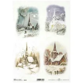 papier-ryzowy-decoupage-a4-zimowe-widoczki-kosciol