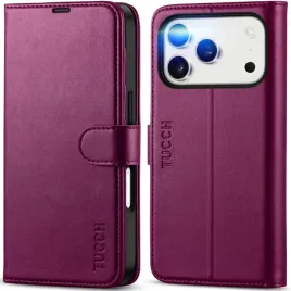 tucch-etui-skorzane-z-klapka-do-iphone-17-pro-portfel-rfid-stojak-fioletowe