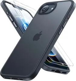 miracase-etui-do-iphone-16e-17e-matowe-tytan-czarny-2x-szklo-lcd