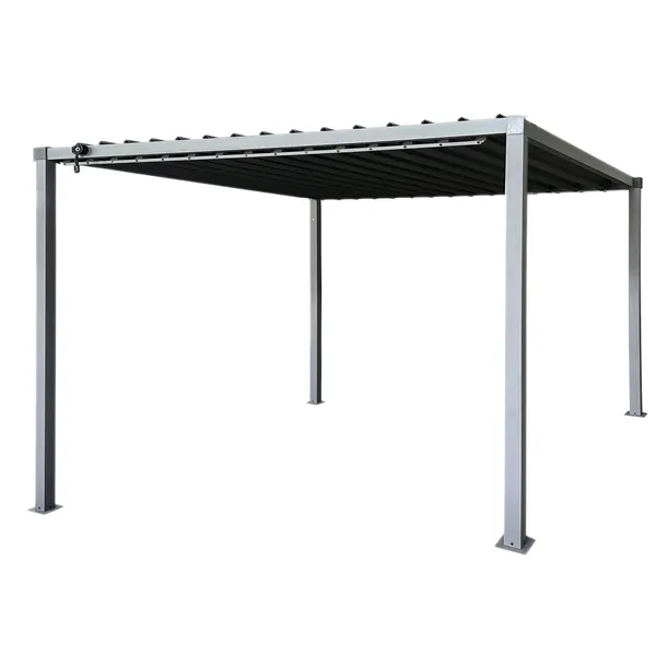 Pergola ogrodowa multiklimatyczna 3x4 z regulowanym stalowym dachem 12mkw