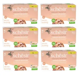 mokra-karma-dla-kota-schesir-rybny-zestaw-tunczykiem-z-lososiem-36x50g