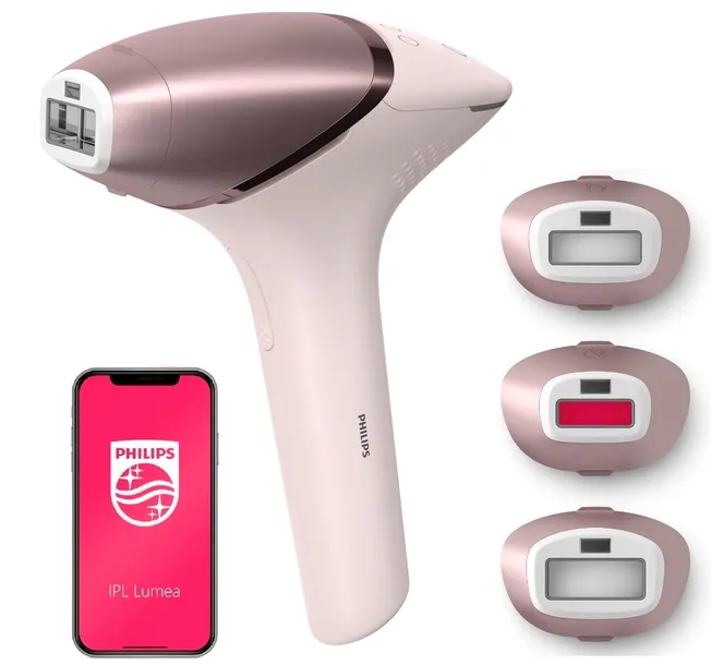 Depilator IPL Philips Lumea 9900 BRI977/00 SenseIQ SkinAI 4 nasadki do twarzy, ciała, bikini