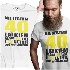 prezent-urodziny-meska-koszulka-mlody-40-latek-on