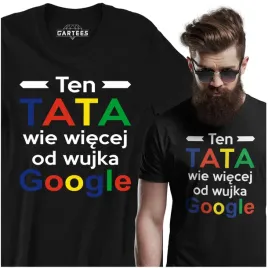koszulka-duza-tata-wie-wiecej-niz-google-prezent