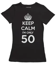 koszulka-damska-keep-calm-i-m-only-50