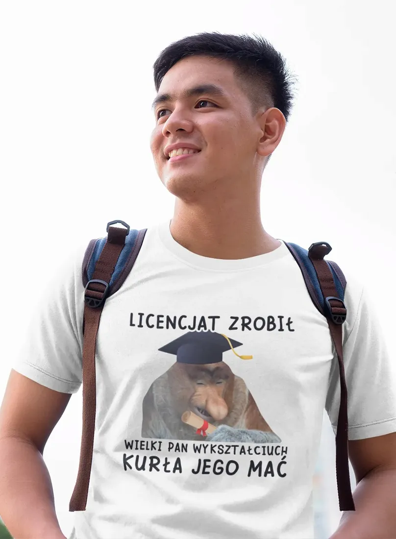 koszulka-meska-janusz-fun-absolwent-super-prezent
