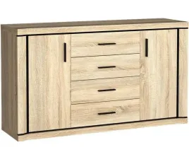 stylowa-klasyczna-duza-komoda-dallas-2d-4s-157-x-45-x-91cm-dab-sonoma-mat