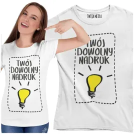 damska-koszulka-biala-z-twoim-dowolnym-nadrukiem