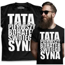 koszulka-meska-tata-bohater-syna-prezent-dla-ojca