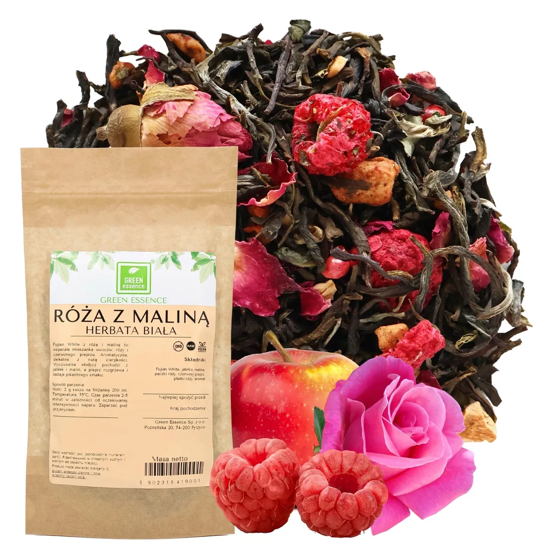 herbata-biala-roza-and-malina-50-g