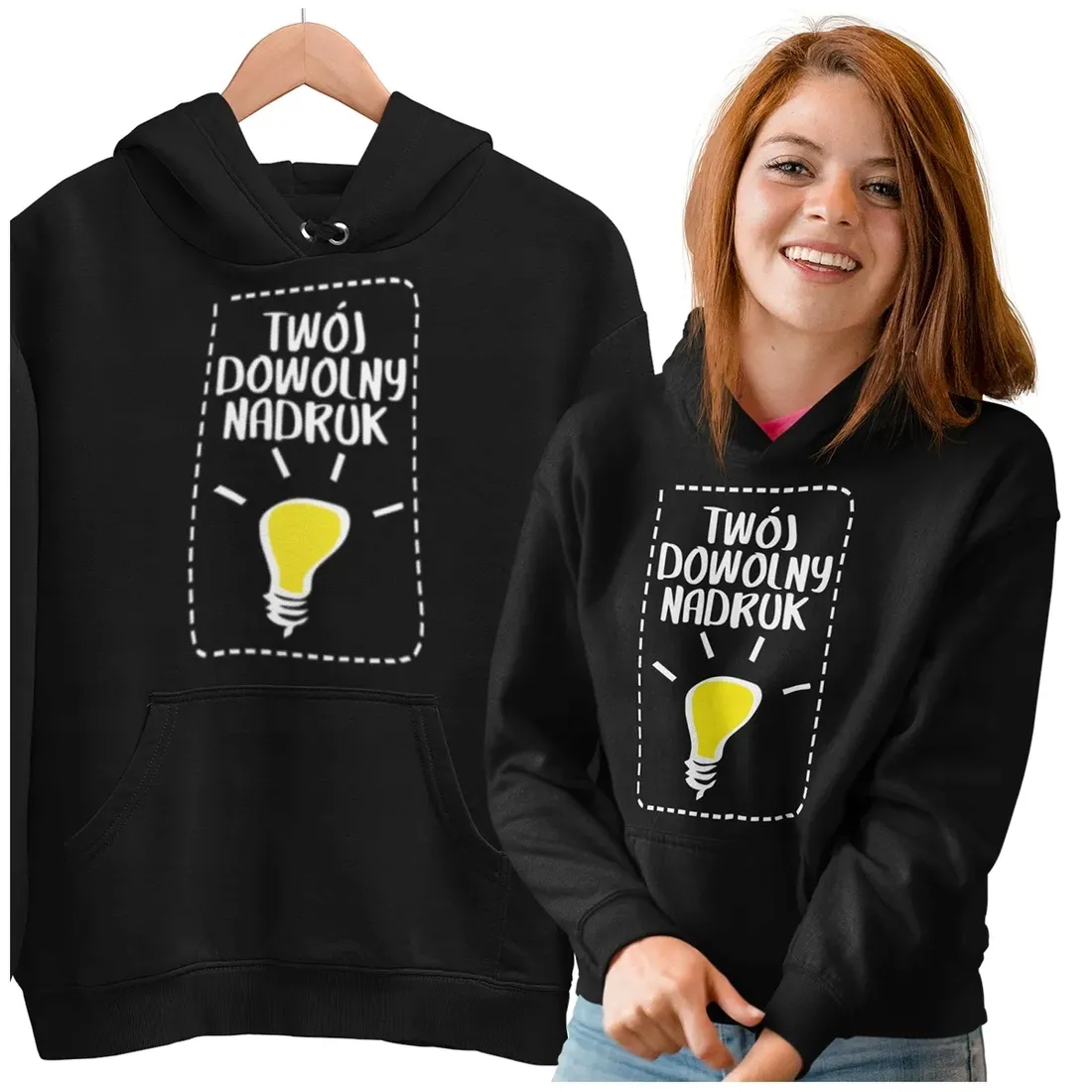 bluza-z-kapturem-z-moim-nadrukiem-stan-nowy