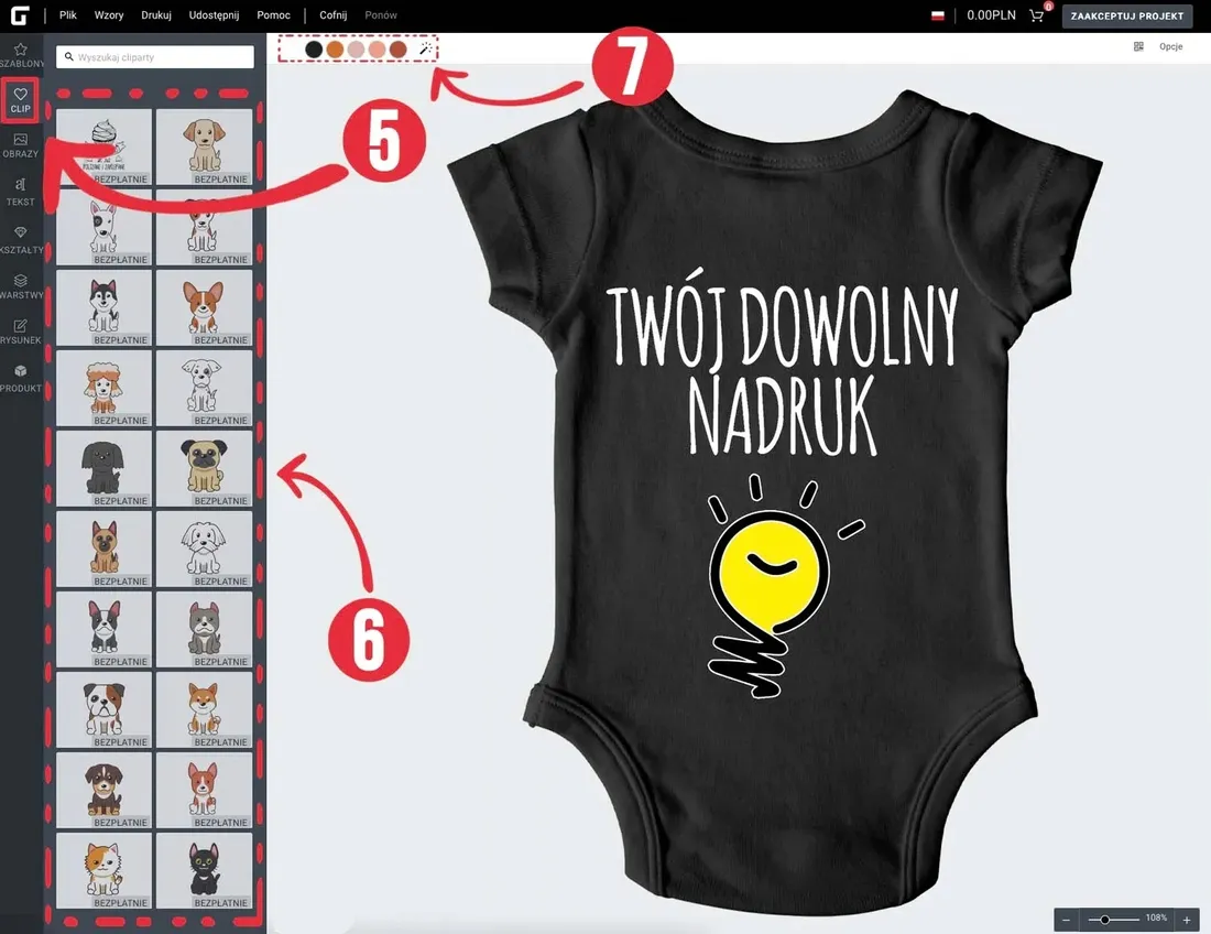 body-dziecience-z-twoim-dowolnym-nadrukiem
