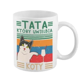kubek-matowy-tata-ktory-uwielbia-koty-prezent