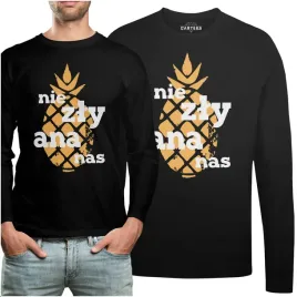 koszulka-long-prezent-niezly-ananas-napis