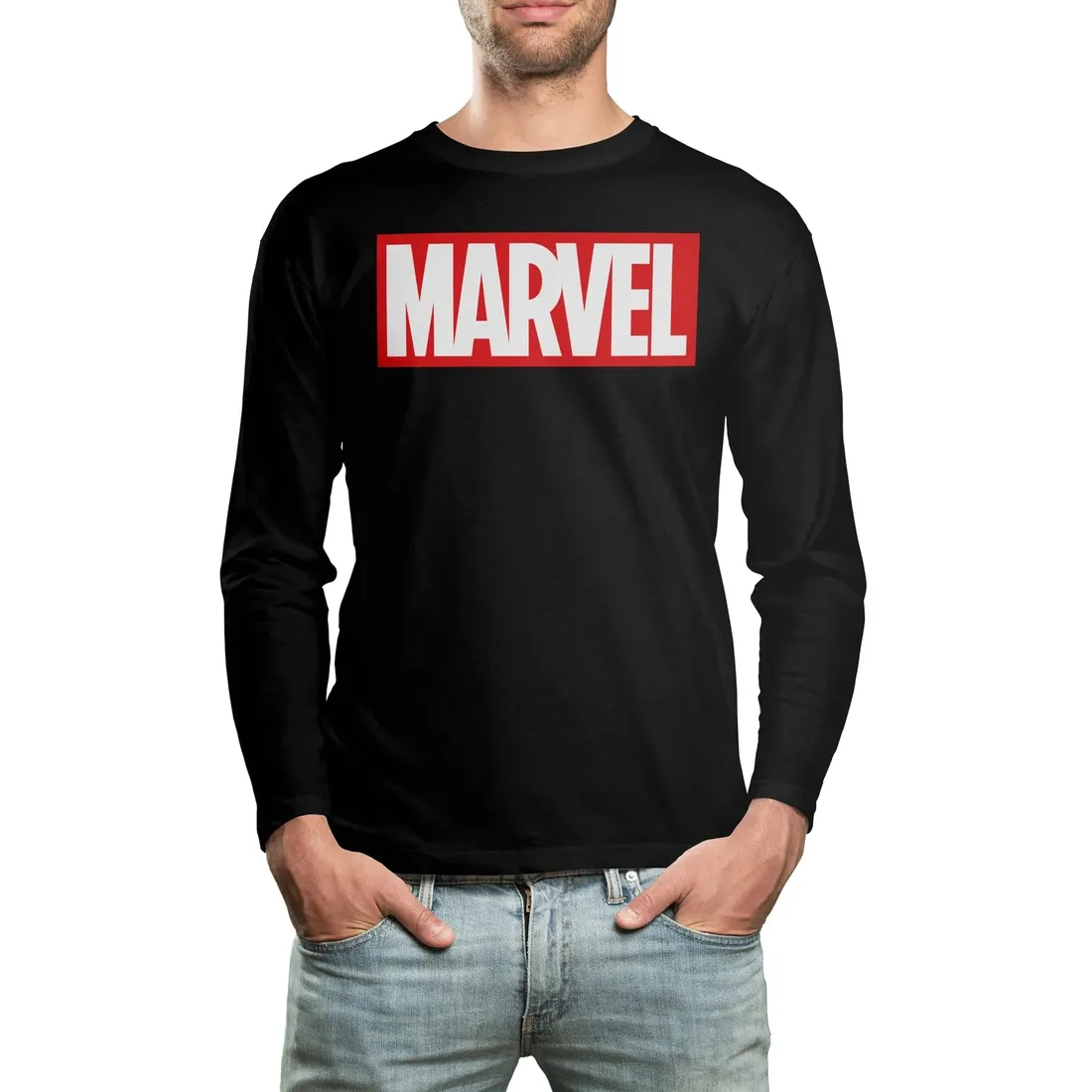 koszulka-long-super-upominek-logo-marvel