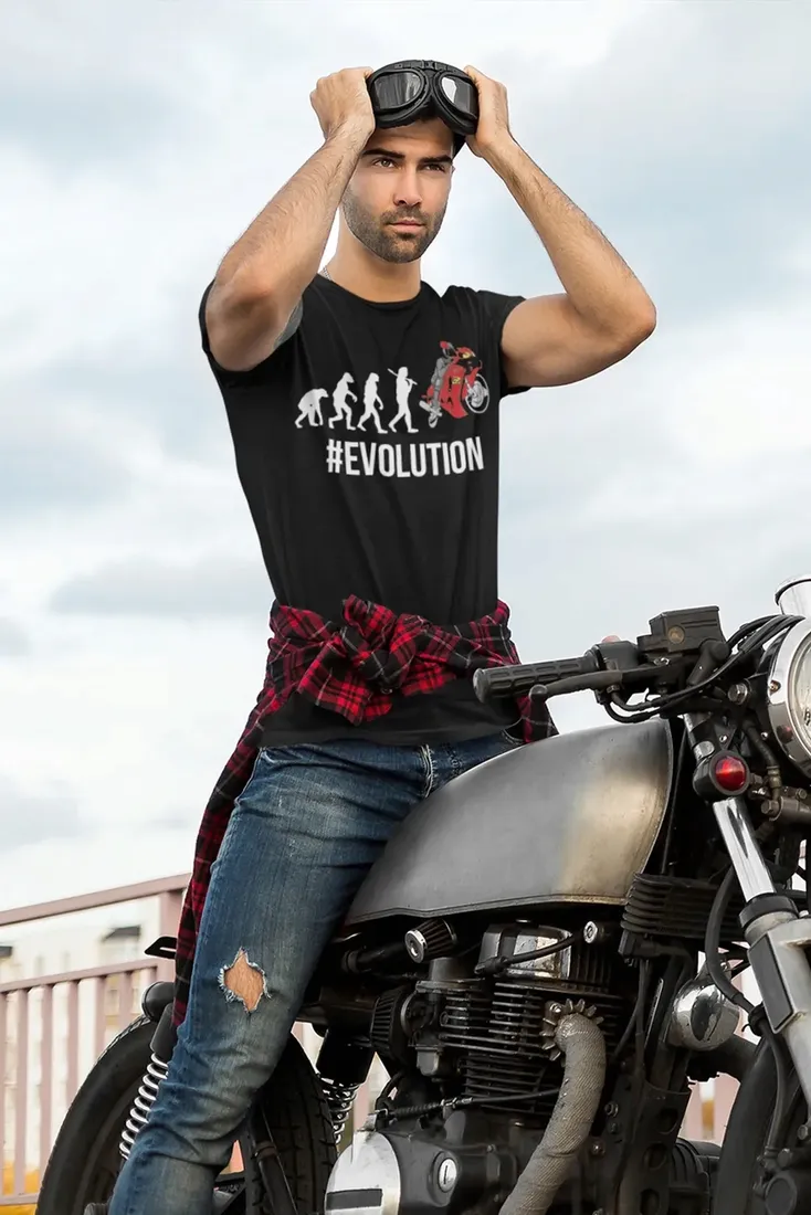 koszulka-meska-na-motocykl-moto-evolution-ride-stan-nowy