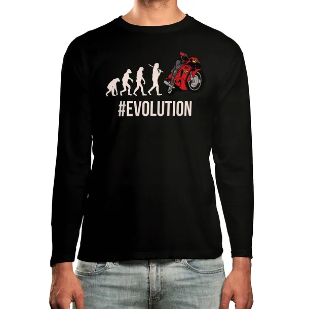 koszulka-long-pomysl-na-prezent-napis-evolution-kolor-wielokolorowy