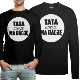 koszulka-long-prezent-tata-zawsze-ma-racje