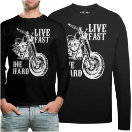 koszulka-long-prezent-napis-live-fast-die-hard