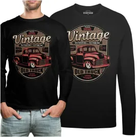 koszulka-long-prezent-napis-vintage-old-truck