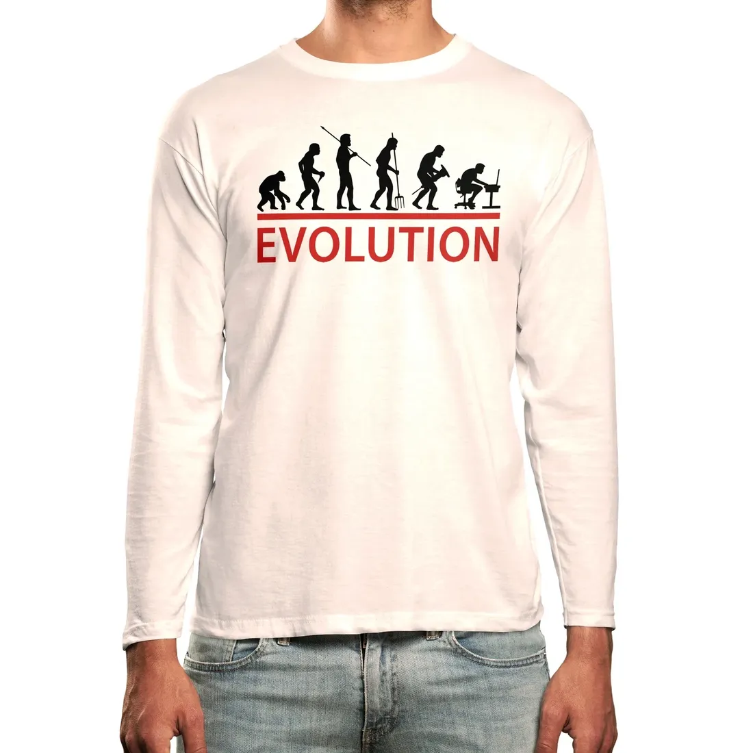 koszulka-long-grafika-evolution-super-prezent
