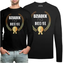 koszulka-long-na-prezent-dziadek-na-medal